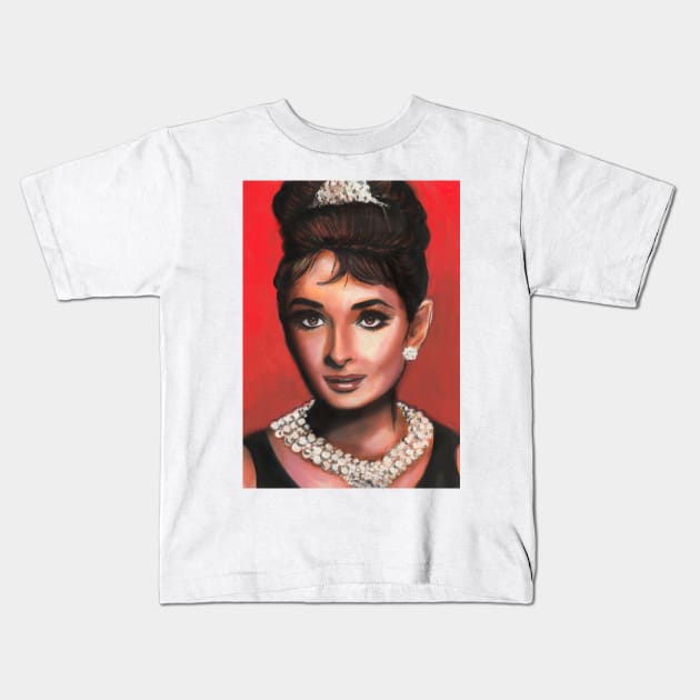 Audrey Kids T-Shirt by Svetlana Pelin